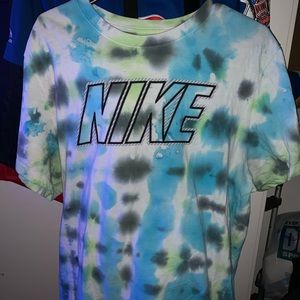 Nike custom tie dye shirt